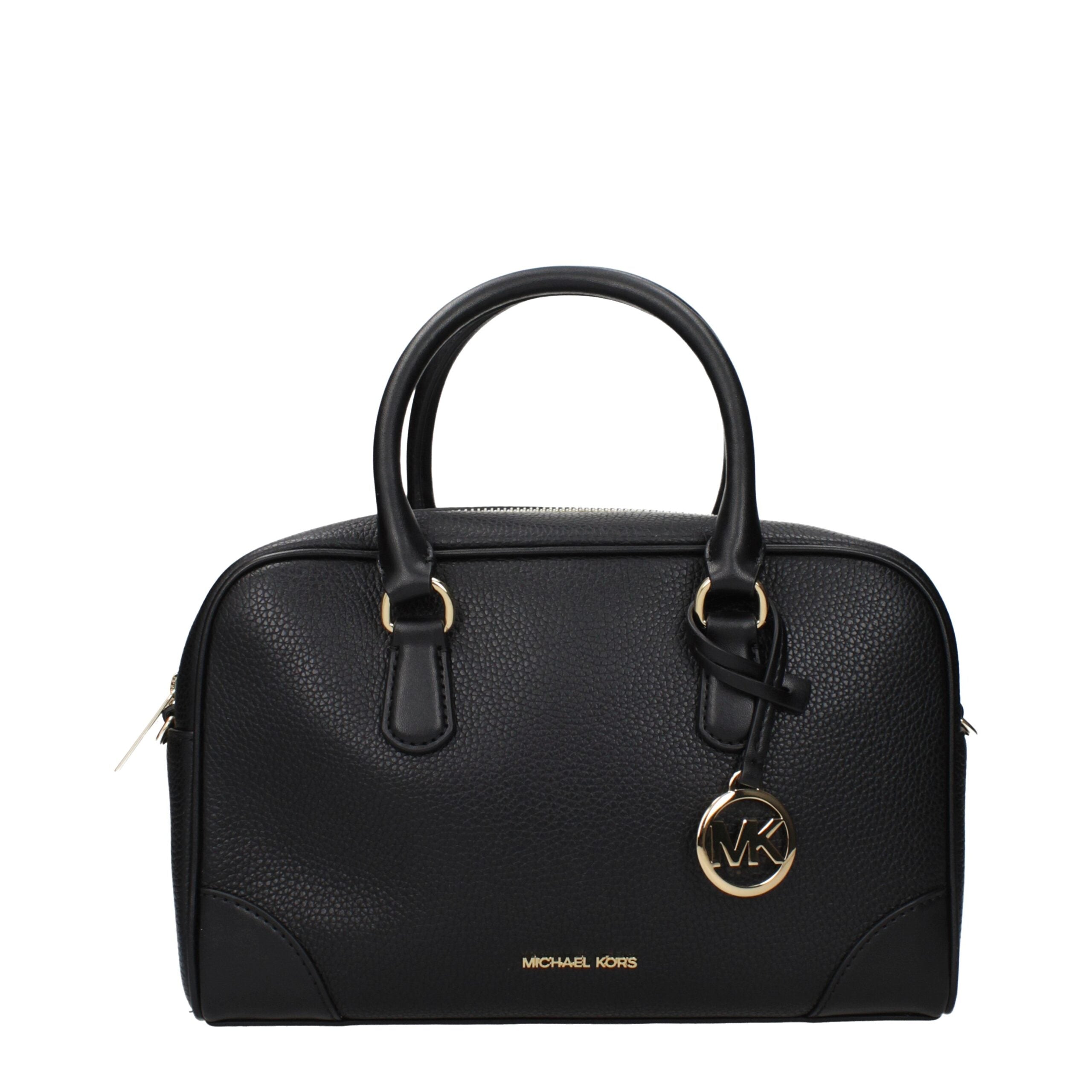 Michael Kors Black Leather Handbags